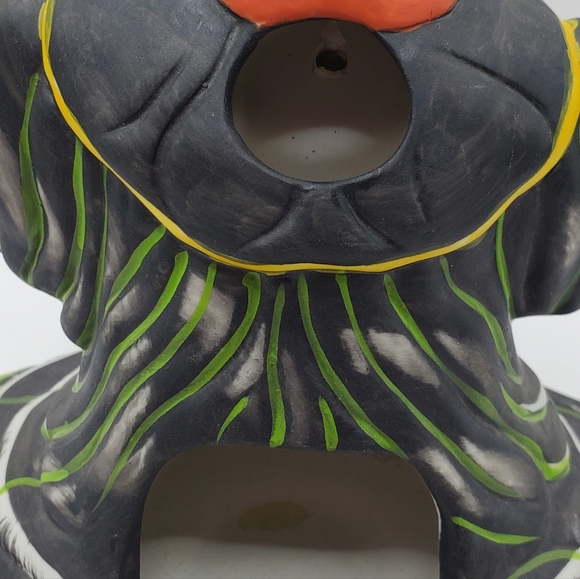 Vintage Witch Candle Holder Figurine Ceramic Halloween Decoration 6.25 inch Tall - Picture 10 of 16